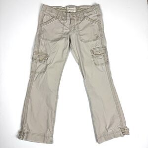 Y2K Abercrombie & Fitch  Khaki Ultra Low Rise  Prep Preppy Cargo Pants, Sz. 2